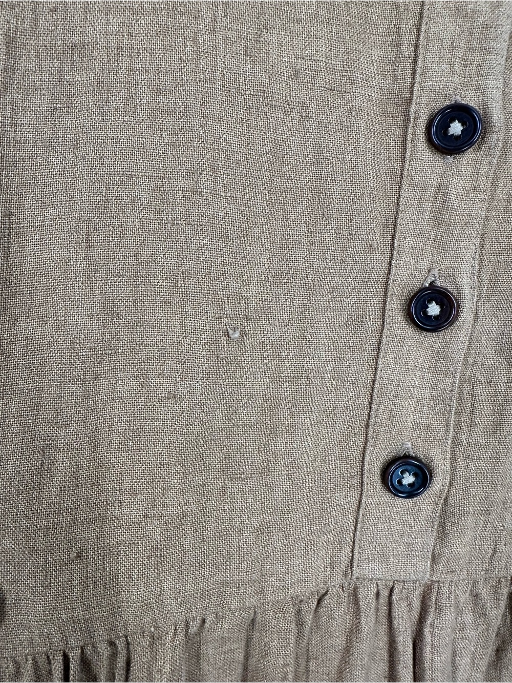 PYNE & SMITH European Flax Linen No.14 Full Length Pocket Dress Caramel Size L - Picture 13 of 16
